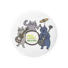 gatto_gattoのROCKな猫たち Tin Badge