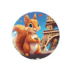 Cute-Animalsの【パリ旅行】リスくん Tin Badge