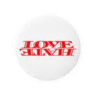 LOVE HATEのLOVE HATE 缶バッジ Tin Badge