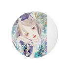 水彩少女の水彩少女siouxショップ オリジナルコラージュ作品 Tin Badge