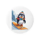 Gloriousのペンギンの冒険スノーボードパーティ Tin Badge