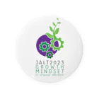 JALT ShopのJALT2023 Logo (words outlined in white) Tin Badge