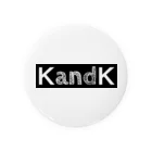 K and K companyのKandKロゴ Tin Badge