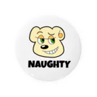 NAUGHTYのNAUGHTY BEARくん 缶バッジ