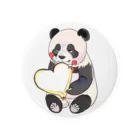 愛を届けるパンダの愛を送るパンダ Tin Badge
