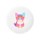 可愛い猫ちゃんの夢の中の猫ちゃん Tin Badge