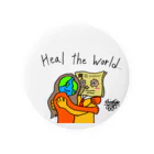 ART IS WELLのHEAL THE WORLD 缶バッジ