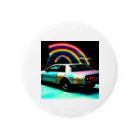 udominの虹色の車 Tin Badge