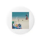 ★☆★Japan・Goods★☆★の沖縄の砂浜をプリントしたグッズ 缶バッジ