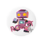 manopinoのi am a robot Tin Badge