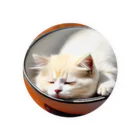 marusheのブサカワ猫のネコどんぶり 缶バッジ
