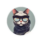 neko_skipのオサレキャットよしお Tin Badge