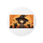 ほのぼのの魔女っ子MEGU ハロウイン風 缶バッジ