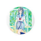 🌼*ﾟがーべらめらん*ﾟ🌼のセーラー服少女③ Tin Badge