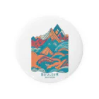 aokitaの【BLUE NORTH】ボルダーデザイン5 Tin Badge