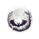 HMTの蝙蝠と月「bat and moon」 Tin Badge