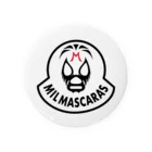 DRIPPEDのMIL MASCARAS-ミル・マスカラス ワッペン型ロゴ 缶バッジ