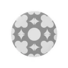 jajamarupotetoの幾何学模様（モノクロと円） Tin Badge
