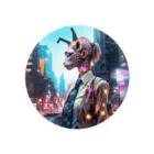 𝔔𝔘𝔒ℜℑ𝔄のCyberpunk giraffe Tin Badge