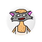 サトシ最悪の配信者のハゲ猫 Tin Badge