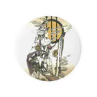 THORES柴本(トーレスしばもと) THORES Shibamotoの狐の白巫士の円舞 Tin Badge