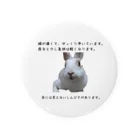 えり🐰らてましゅ🐰絵本出版中の膝痛いラテちゃん Tin Badge