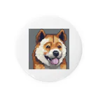 ドットドッグのドット絵の犬 Tin Badge