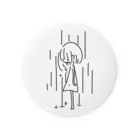 mikamo's  worksの心に降る雨 Tin Badge