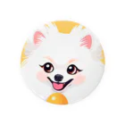 Pom-Dog'sの清楚系白ポメ　ポメ子 Tin Badge