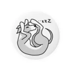 Cute mascot dogsのSleepy Italian Greyhound Tin Badge