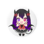 悪魔たぬきの黒娘の販売店！の悪魔の黒娘♡ Tin Badge