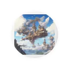 SetsunaAIの空に浮かぶ島のファンタジーグッズ Tin Badge