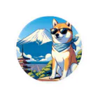 ピヨっこのサングラス犬　【銀次郎】 Tin Badge
