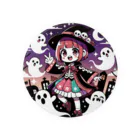 ArtifyGoodsのハロウィンの魔法少女 Tin Badge