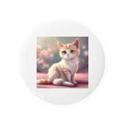 AIワクワクのイラストのねこ Tin Badge