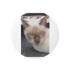 Makoto_Kawano Designの悪そうなのにカワイイ猫ちゃん Tin Badge