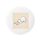 Cats-loveのふんわり描かれた寝る猫のイラスト Tin Badge