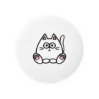 ねこねこうおの白猫キル Tin Badge