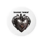 Love and peace to allの私は鉄の心臓を持っています Tin Badge