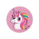 unicorn_dreamsの夢の国のピンクのユニちゃん Tin Badge