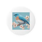 ❤︎cute❤︎のbeautiful blue bird Tin Badge