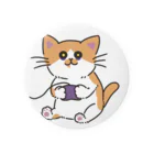 かぎしっぽの寝不足猫 Tin Badge