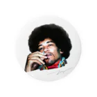 strat.Jay's shopのジミヘン ジミヘンドリックス Jimi Hendrix イラスト 絵 ロック ギター ギターリスト ブルース 缶バッジ