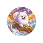 Pom-Dog'sのドラゴンと旅するポメちゃん Tin Badge