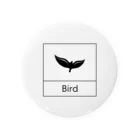 ミニマルくんの四角におさまるBird Tin Badge