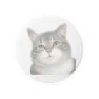 Tabby-catのふんわりとらねこ Tin Badge