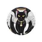 宇宙黒猫キョロちゃんの宇宙黒猫キョロちゃん(薔薇) Tin Badge