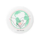 HERO【占う人】公式オンラインショップのOne World これから地球は変わる Tin Badge