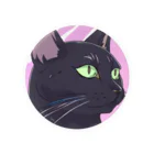 73GTCのかっこいい黒猫3 Tin Badge