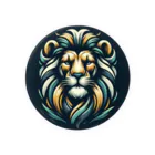 Artful WhiskersのLION Tin Badge